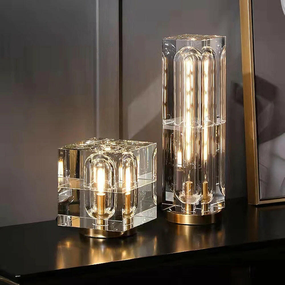 Crystal Bedside Table Lamp