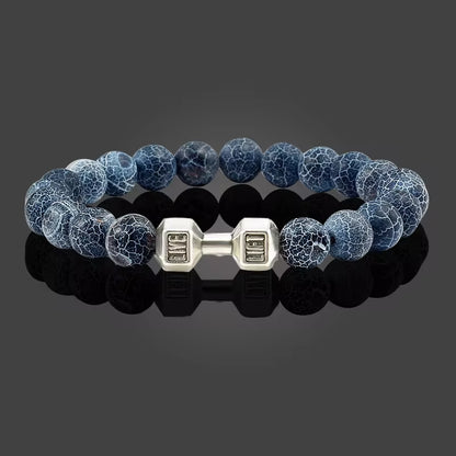 🔥 Unisex Volcanic Lava Stone Bracelet – Stylish Fitness Jewelry for Strength & Motivation! 💪✨ #FitnessJewelry #LavaStoneBracelet