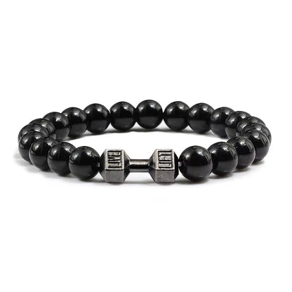 🔥 Unisex Volcanic Lava Stone Bracelet – Stylish Fitness Jewelry for Strength & Motivation! 💪✨ #FitnessJewelry #LavaStoneBracelet