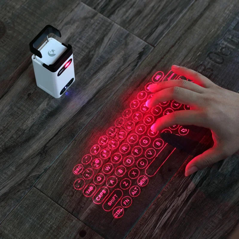 🚀 Bluetooth Virtual Laser Keyboard – Wireless Projection Keyboard for Phones, Tablets & Laptops! 🔥⌨️