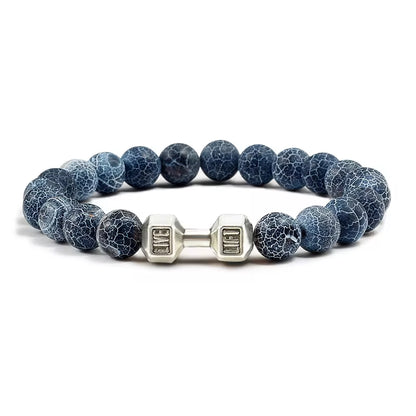 🔥 Unisex Volcanic Lava Stone Bracelet – Stylish Fitness Jewelry for Strength & Motivation! 💪✨ #FitnessJewelry #LavaStoneBracelet