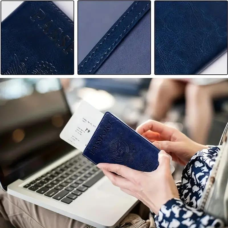 Passport Holder, 1 Count Travel Lightweight Passport Card Case, Protective Cover for Card, Portable ID Card Bag