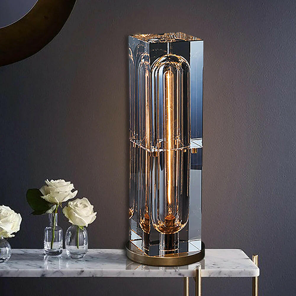 Crystal Bedside Table Lamp