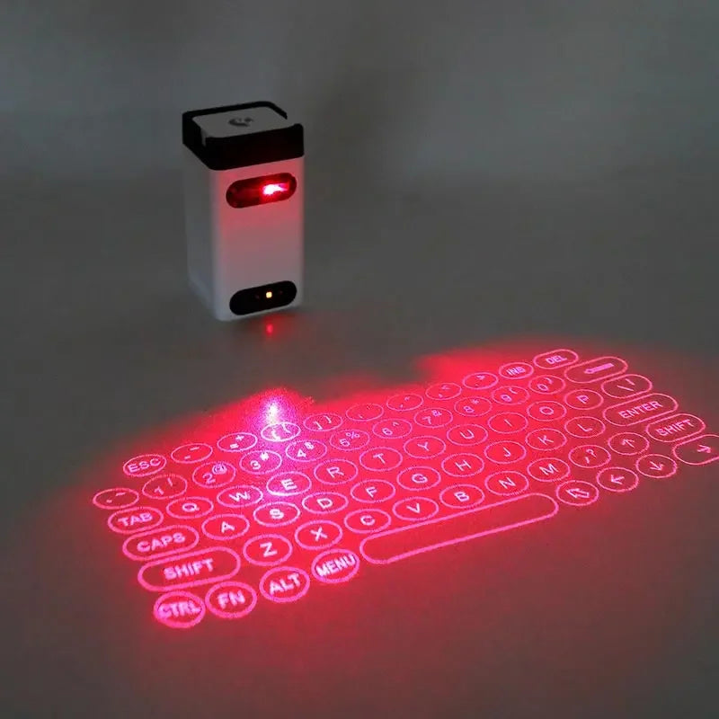 🚀 Bluetooth Virtual Laser Keyboard – Wireless Projection Keyboard for Phones, Tablets & Laptops! 🔥⌨️