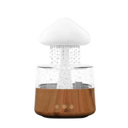 Relax Cloud Rain Diffuser: Ultrasonic Aromatherapy Humidifier with Colorful Lamp