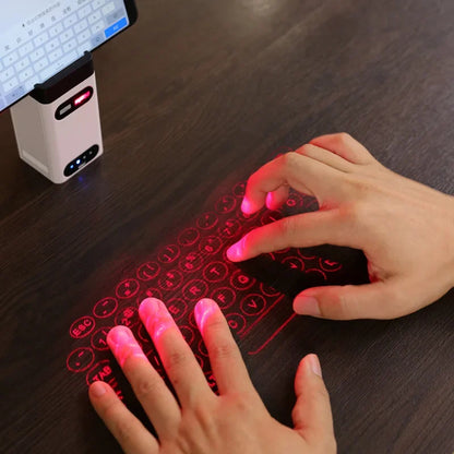 🚀 Bluetooth Virtual Laser Keyboard – Wireless Projection Keyboard for Phones, Tablets & Laptops! 🔥⌨️