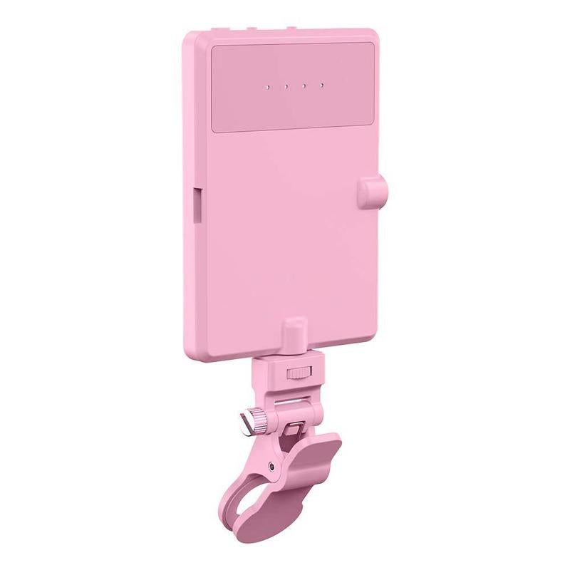 Square Clip Type Smartphone Selfie Light, Battery Powered LED Selfie Fill Light Clip, Phone Camera Video Light Lamp, LED Light Phone Clip for Tablet Live Streaming Makeup Vlog, Selfie Light Accessories