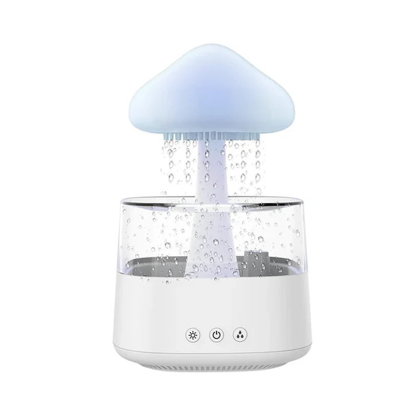 Relax Cloud Rain Diffuser: Ultrasonic Aromatherapy Humidifier with Colorful Lamp